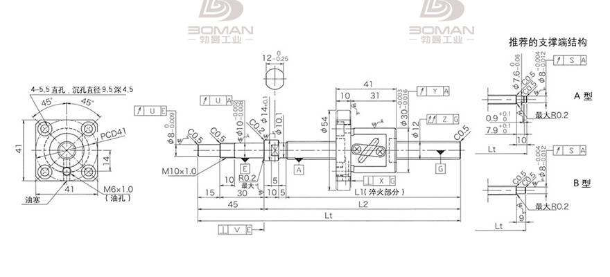 KURODA GP1204DS-AAPR-0400B-C3F 黑田精工滚珠丝杆滑台