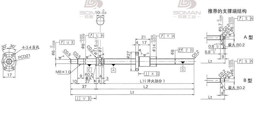 KURODA DP0802JS-HDNR-0260B-C3S 黑田精工的丝杆怎么样