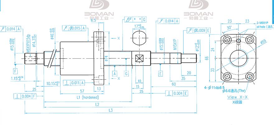 TBI XSVR02010B1DGC5-399-P1 tbi滚珠丝杠支撑用什么座